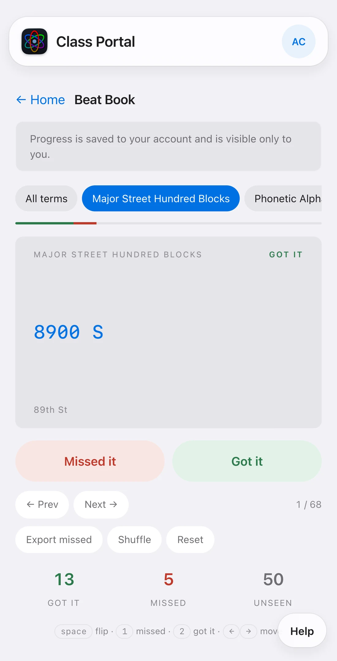 A Beat Book card, revealed