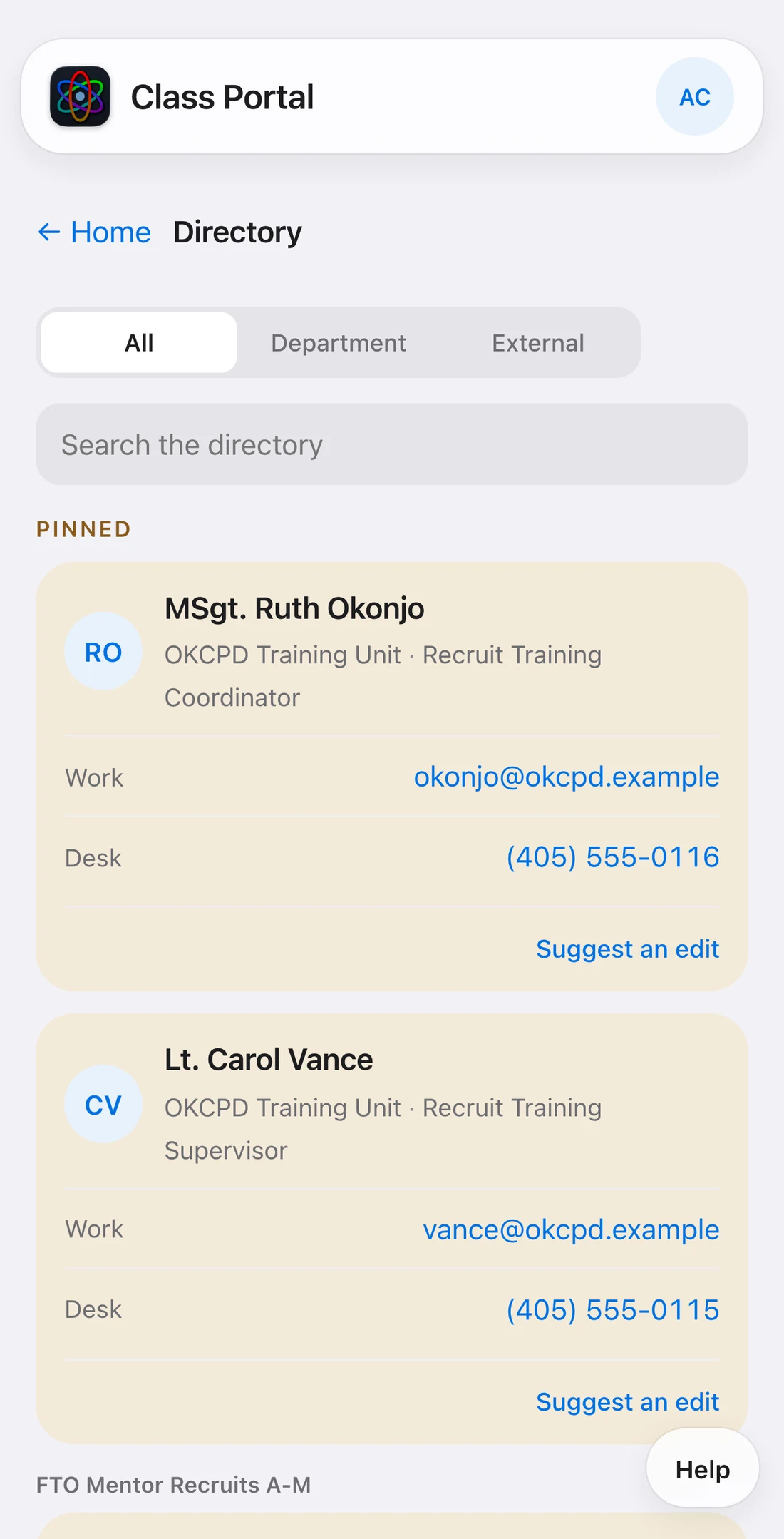 The directory